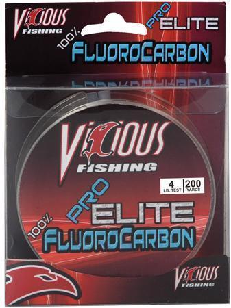 Vicious Fishing Pro Elite 100% Fluorocarbon, 10lb test, 500 yards Promo