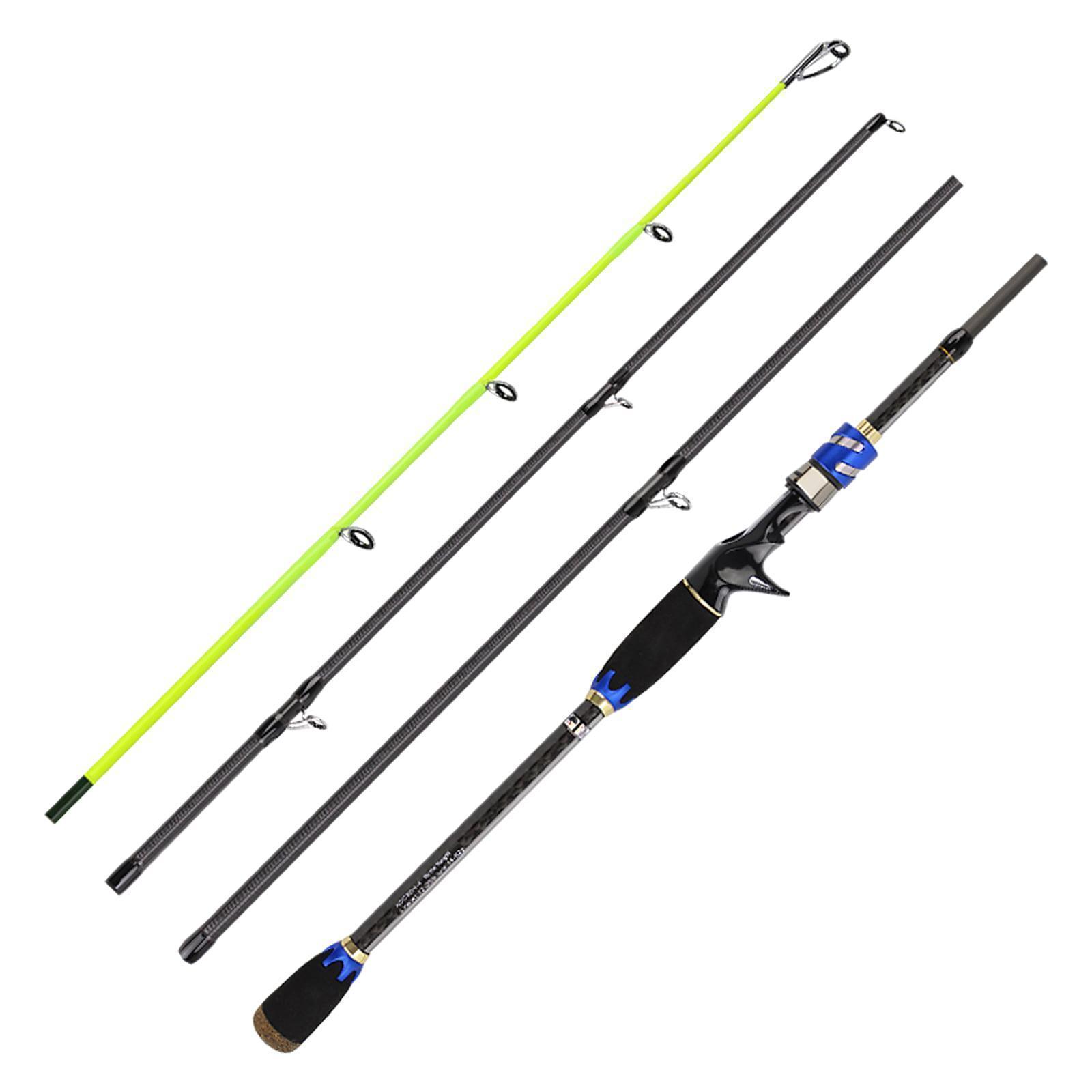 Carbon Fiber Casting Rods Durable Lightweight Casting Fishing Rod Portable 4 Sections   Fishing Pole for Saltwater Freshwater Promo